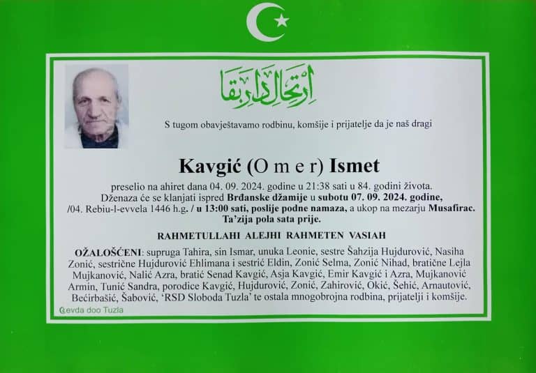 In memoriam, Ismet Kavgic, bokser, trener