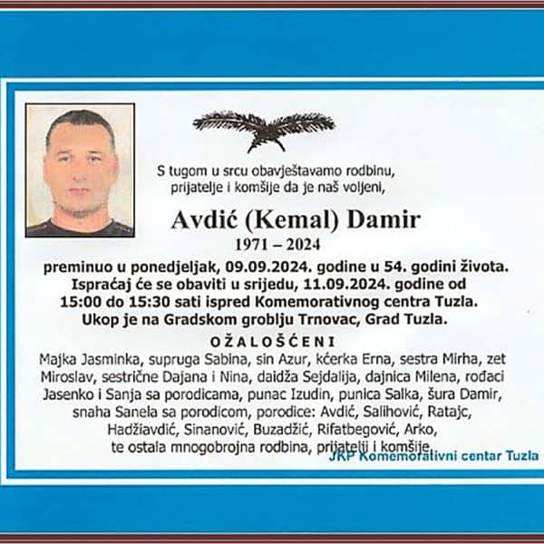 In memoriam: Damir (Kemala) AVDIĆ