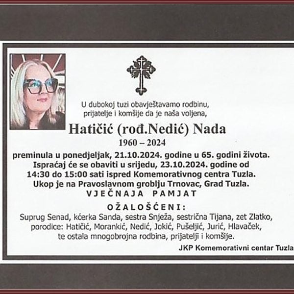 In memoriam, Neda Haticic