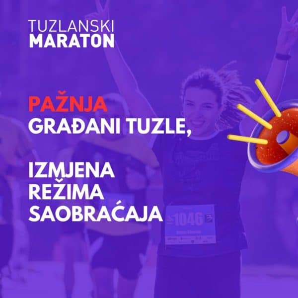 U nedjelju deveti Tuzlanski maraton: Više od 1.300 trkača i privremena obustava saobraćaja