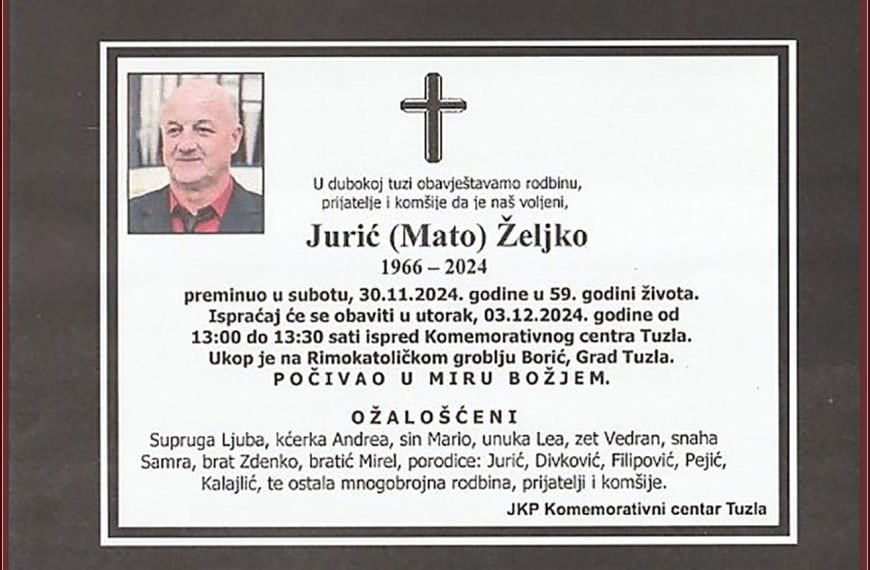 In memoriam: Željko (Mate) JURIĆ