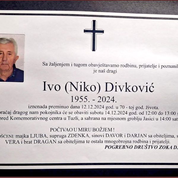 In memoriam: Ivo (Nike) DIVKOVIĆ