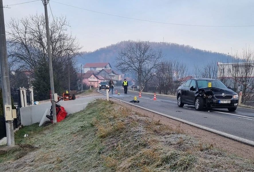 jutros je u tojsicima prilikom sudara sa automobilom povrijedjen vozac motokultivatora