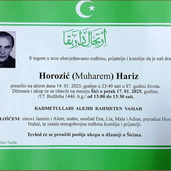 In memoriam: Hariz (Muharema) HOROZIĆ