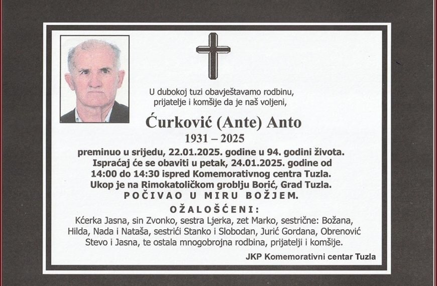 In memoriam: Anto (Ante) Ćurković