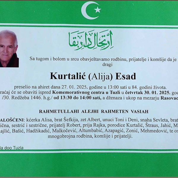 In memoriam: Esad (Alije) KURTALIĆ