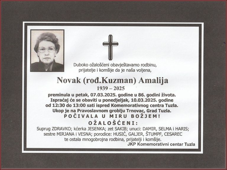 In memoriam, Natalija Novak
