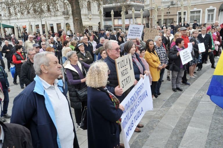 penzioneri, protest, npus