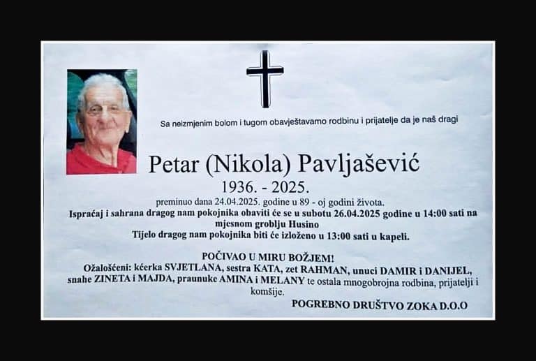 In memoriam, Nikola Pavljasevic