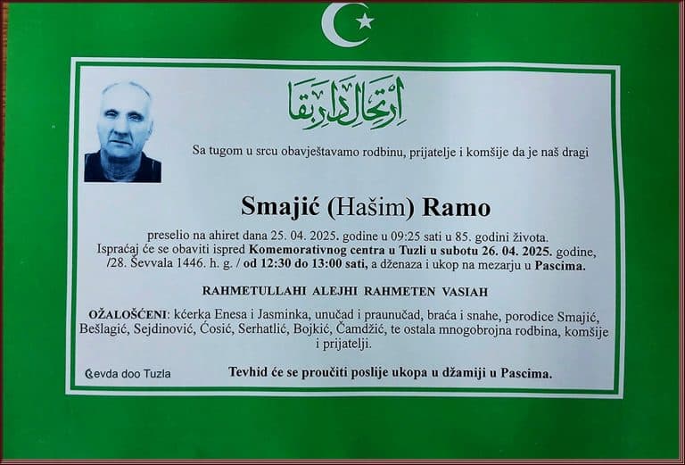 in memoriam, Ramo Smajic