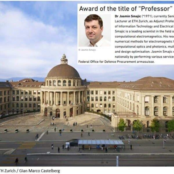 Sveučilište ETH, Jasmin Smajic, profesor