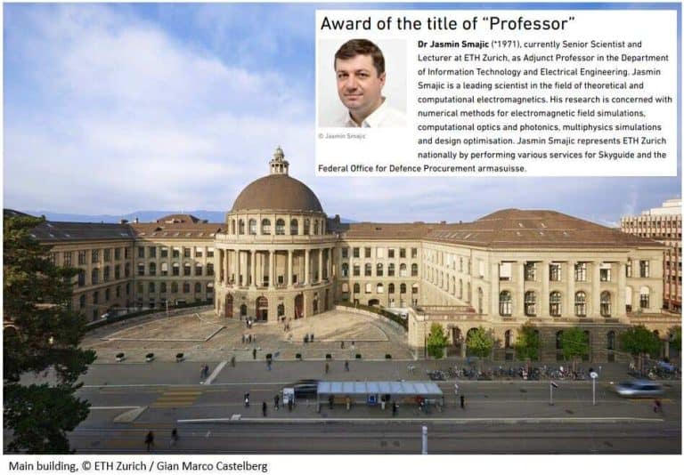 Sveučilište ETH, Jasmin Smajic, profesor