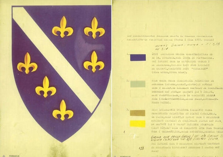 na danasnji dan prije 33 godine predsjednistvo republike bih prihvatilo je ponudjeno rjesenje za nova drzavna obiljezja i zastavu s ljiljanima