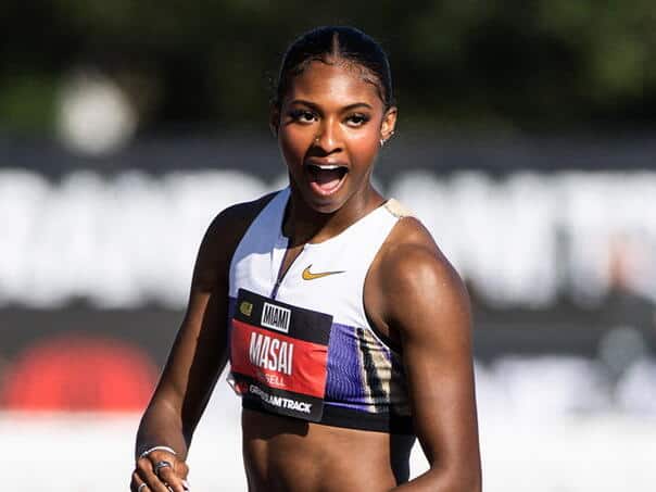 Atletika, 100 m prepone, Masai Russell