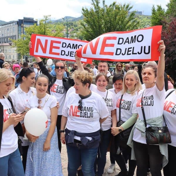 protest, sindikat, trgovbina, usluzne djelatnosti, sarejevo