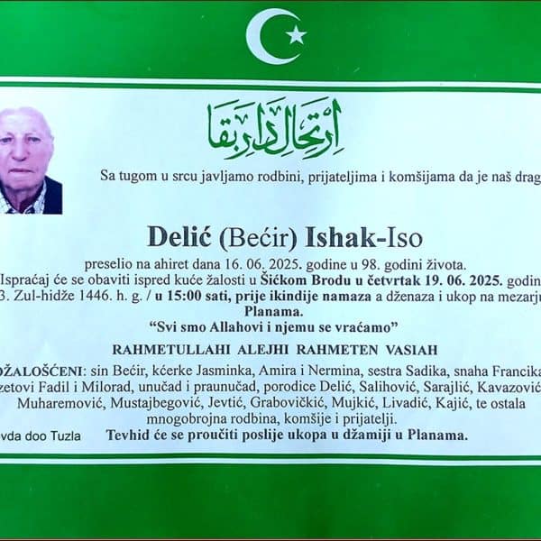 In memoriam: Ishak (Bećira) DELIĆ – Iso