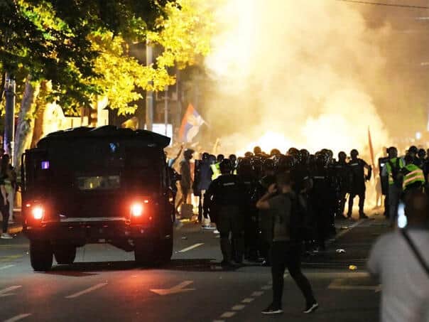 Beograd, neredi, protesti, studenti
