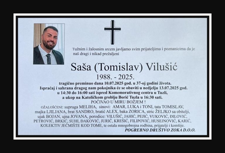 In memoriam, Saša Vilušić