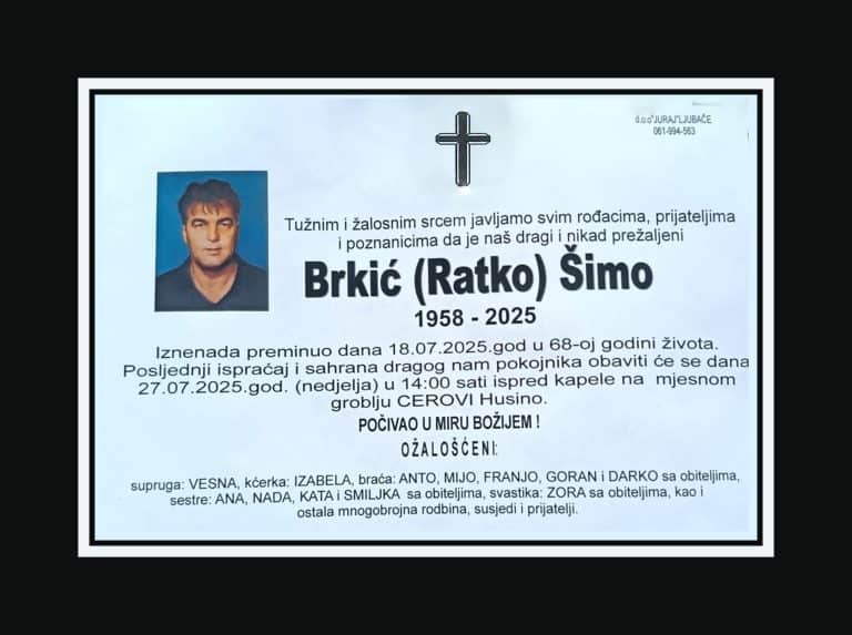 In memoriam, Šimo Brkić