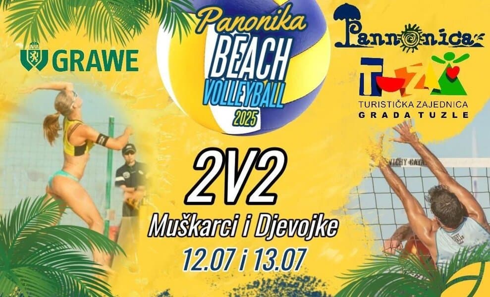 Za vikend u Tuzli međunarodni turnir u odbojci na pijesku – Panonika Beach Volleyball 2025