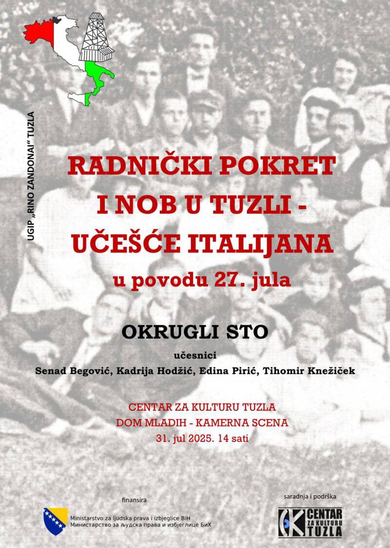 Okrugli sto, Italijani, NOB