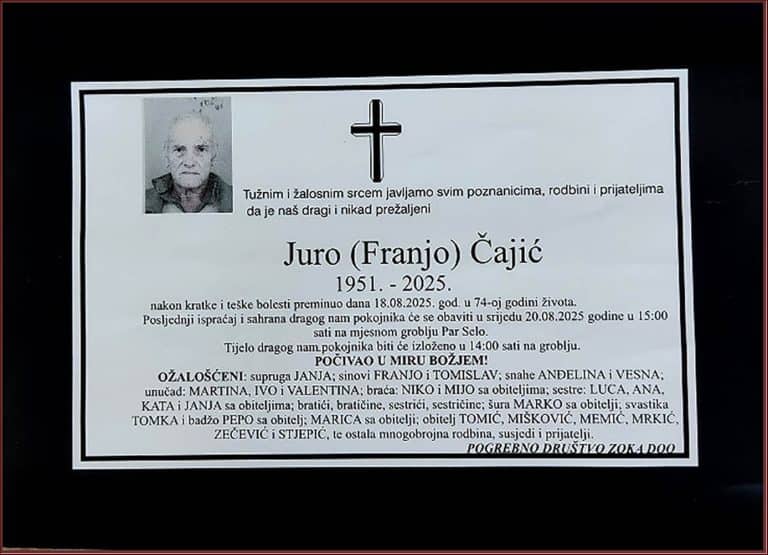 In memoriam, Juro Čajić