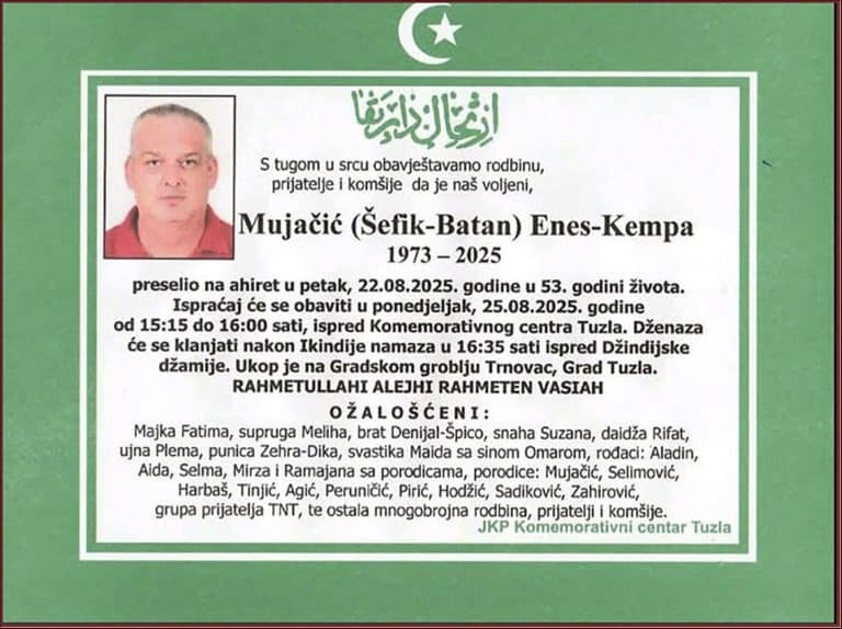 In memoriam - Enes Mujacic Kempa