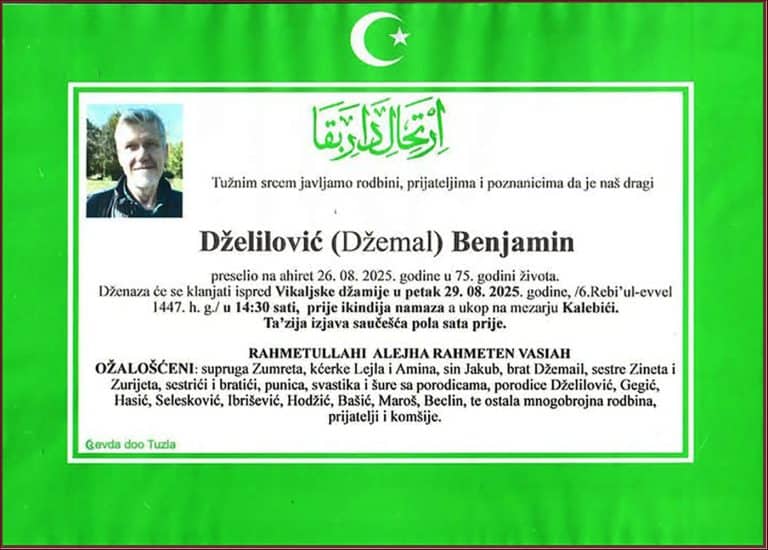 In memoriam, Benjamin Dželilović