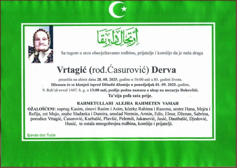In memoriam, Derva Casurovic