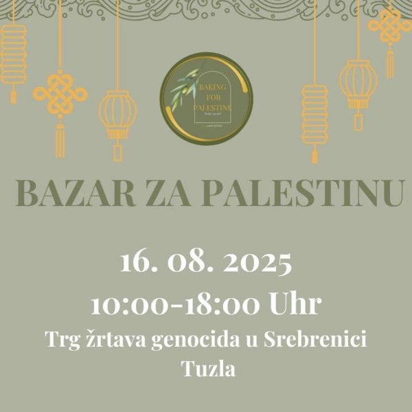 Humanitarni Bazar za Palestinu u Tuzli 16. augusta