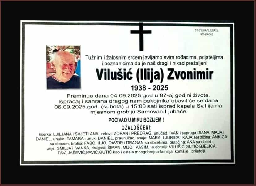In memoriam, Zvonimir Vilusic