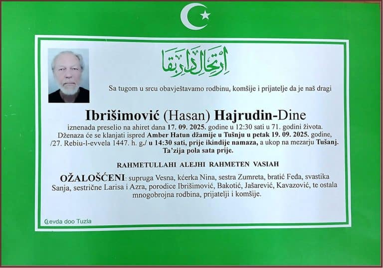 In memoriam, Hajrudin Ibrišimović