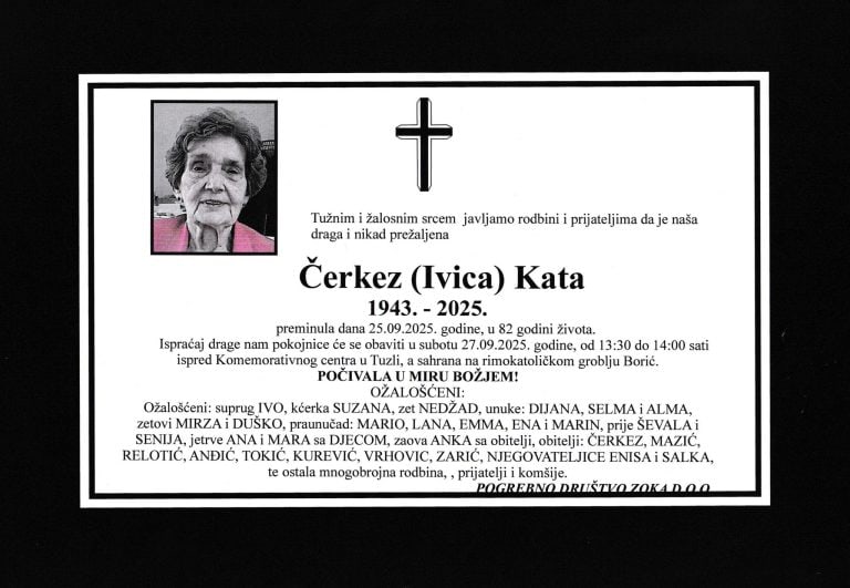 In memoriam, Kata Cerkez