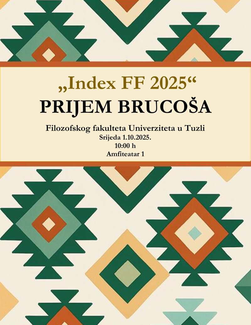 Sutra na Filozofskom fakultetu Tuzla prijem 200 brucoša