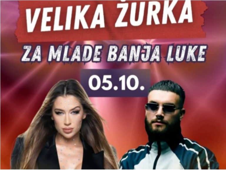 na vratima osnovne skole georgi stojko rakovski osvanuo plakat koji najavljzje koncert turbofolk pjevacice i izvodjaca sa neukusnom muzikom za djecu