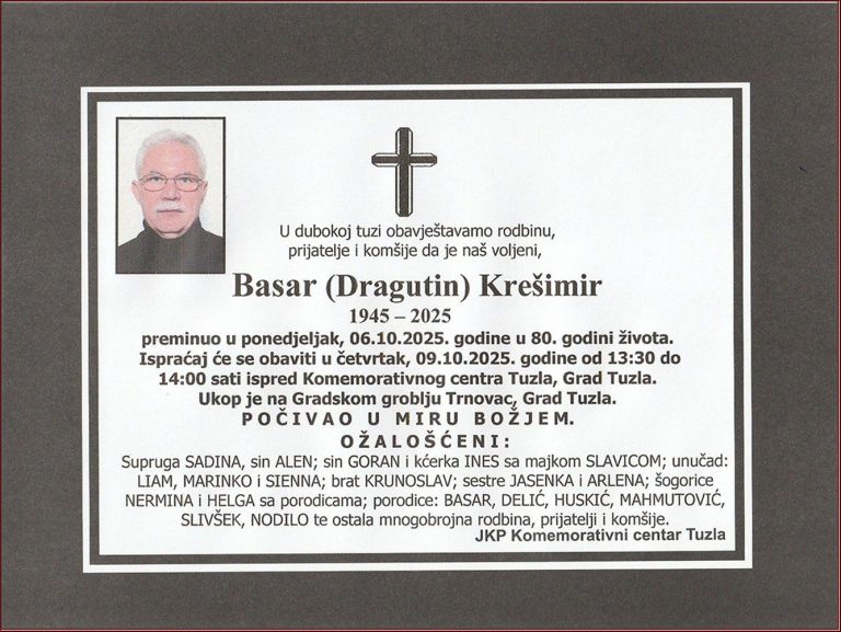 In memoriam, Kresimir Basar