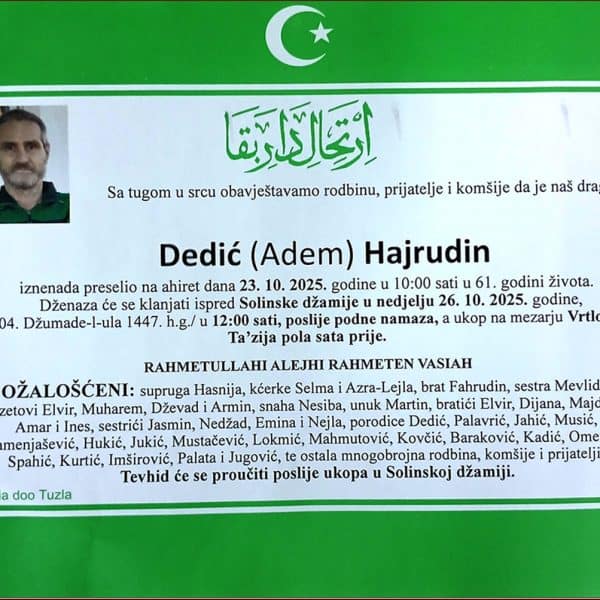 In memoriam: Hajrudin (Adema) DEDIĆ