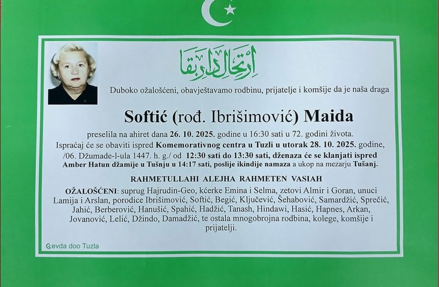 In memoriam, Maida Softic