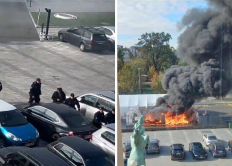 jutros izbio pozar u beogradu ispred narodne skupstine srbije u kampu koji se naziva cacilend