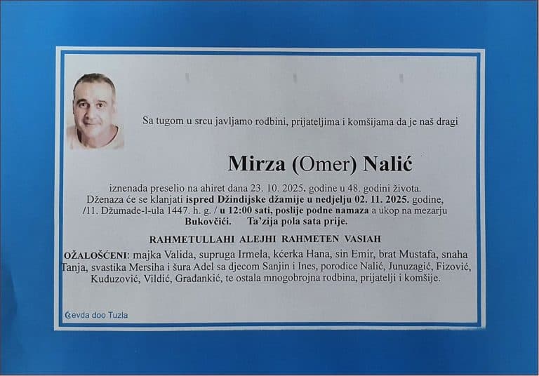 In memoriam, Mirza Nalić