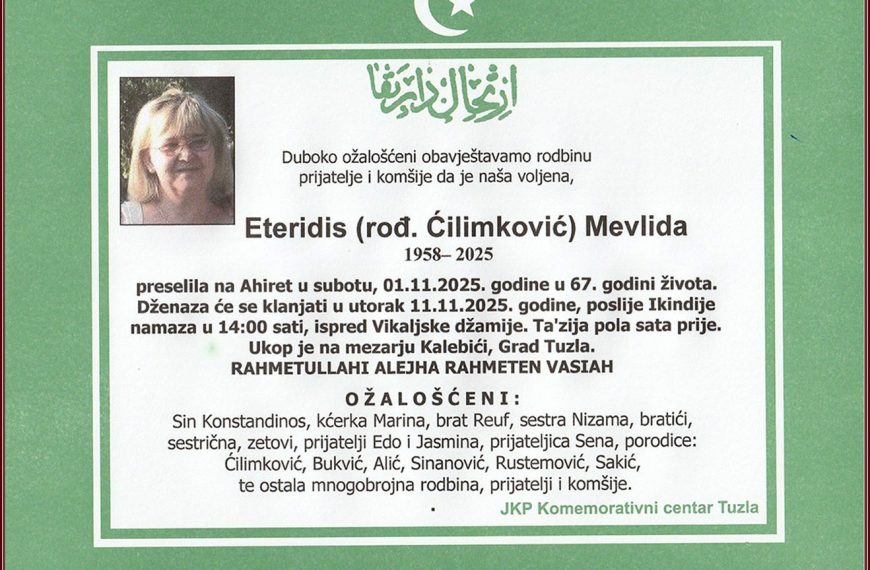 in memoriam, mevlida eteridis