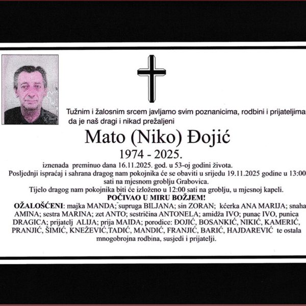 In memoriam: Mato (Nike) ĐOJIĆ