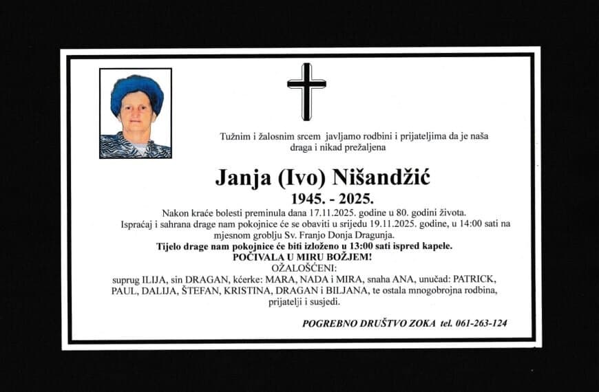 In memoriam: Janja (Ive) NIŠANDŽIĆ