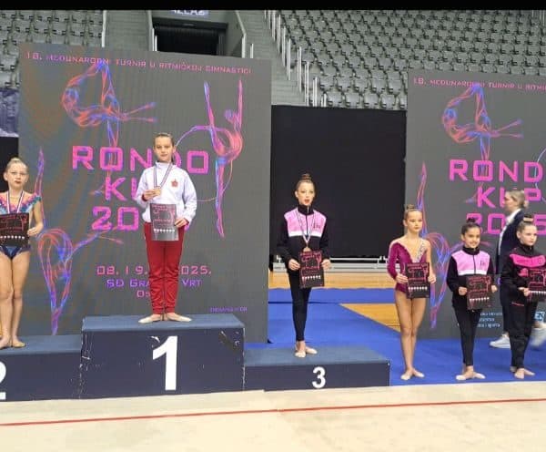 Gimnastičarke Slobode osvojile devet medalja na međunarodnom turniru u Osijeku