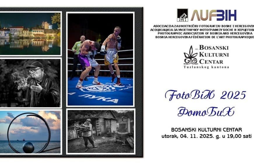 Danas otvaranje Izložbe bosanskohercegovačke fotografije FotoBiH 2025 u Tuzli