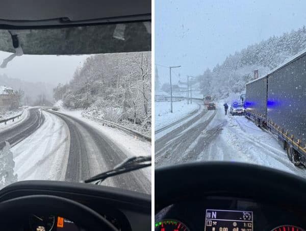 Snijeg usporio saobraćaj širom Bosne, zatvoreni pojedini prevoji za teretna vozila