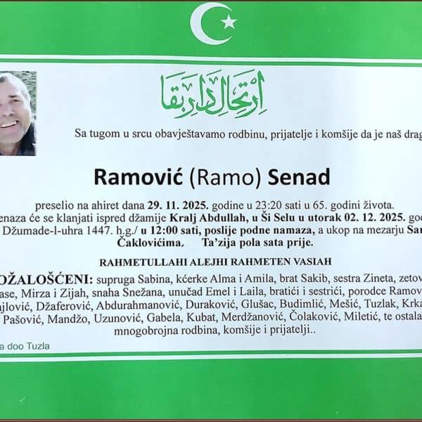 In memoriam, Senad Ramovic