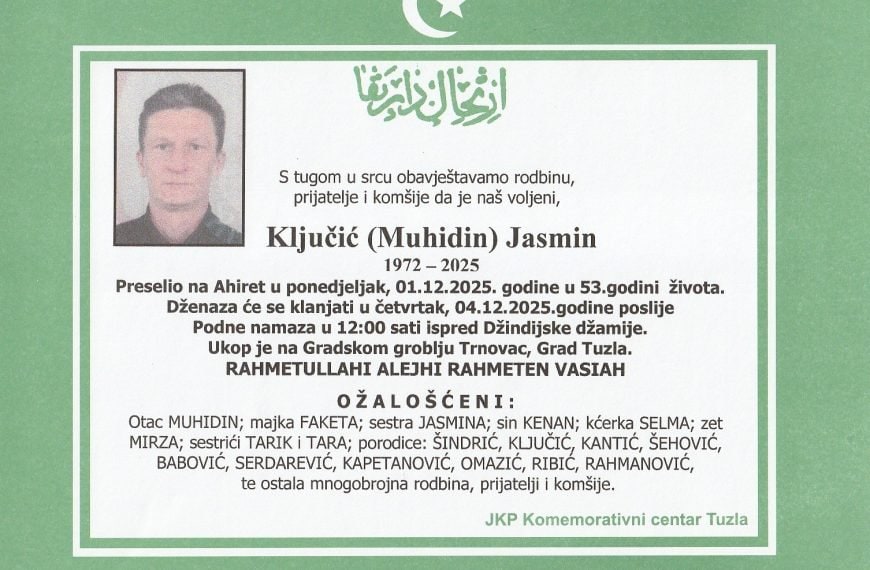 In memoriam, Jasmin Ključić