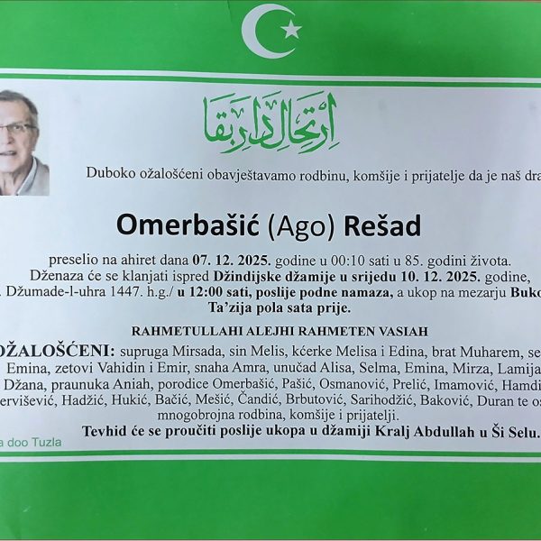 in memoriam, Resad Omerbasic