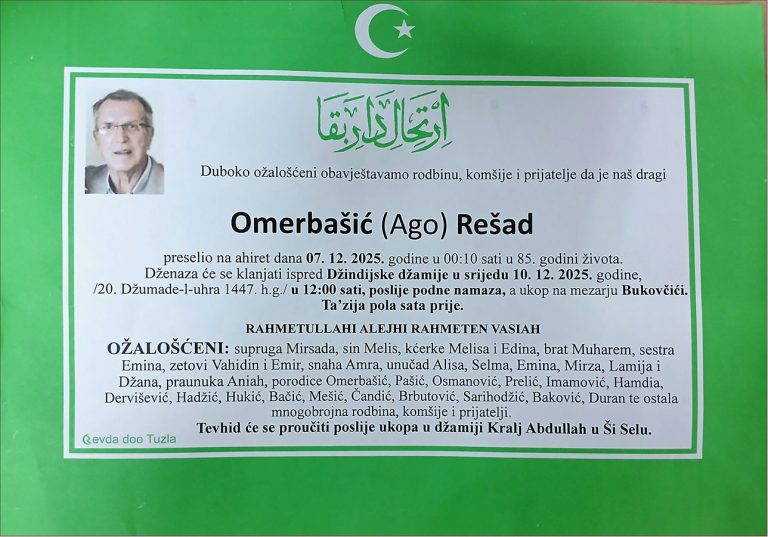 in memoriam, Resad Omerbasic
